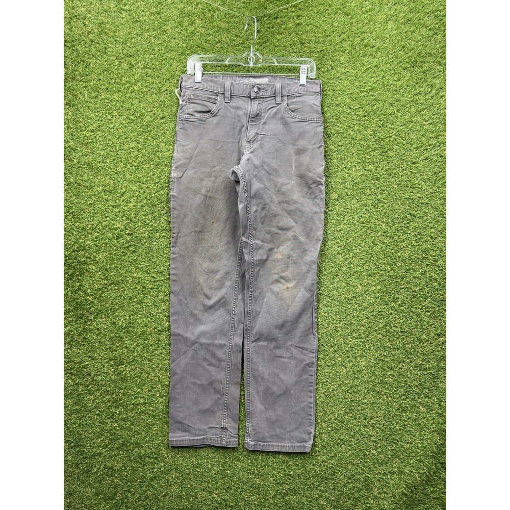 Carhartt Rugged Flex Relaxed Fit Canvas Work Pants Grey BN2517-M Mens 34x32